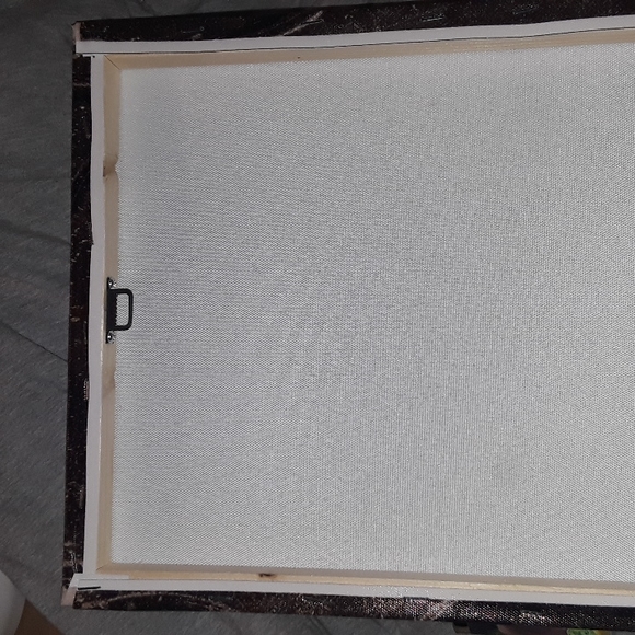 Bathroom sign on canvas New
